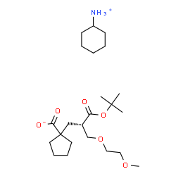 CYCLOHEXYLAMMONIUM 1-[(S)-2-(TERT-BUTOXYCARBONYL)-3-(2-METHOXYETHOXY)PROPYL]CYCLOPENTANECARBOXYLATE picture