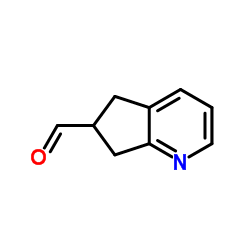 6,7-Dihydro-5H-cyclopenta[b]pyridine-6-carbaldehyde Structure