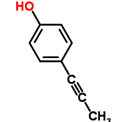 Phenol, 4-(1-propynyl)- (9CI) structure