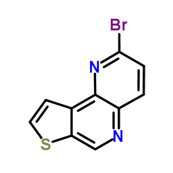 2-Bromothieno[2,3-c][1,5]naphthyridine结构式