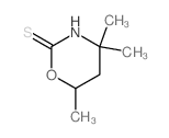 4,4,6-trimethyl-1,3-oxazinane-2-thione Structure