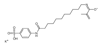 potassium 4-(11-methacrylamidoundecanamido)benzenesulfonate Structure