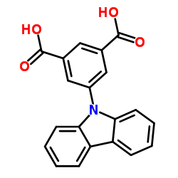 5-(9H-carbazol-9-yl)-1,3-Benzenedicarboxylic acid结构式