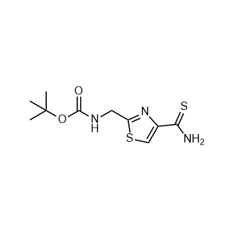 tert-Butyl((4-carbamothioylthiazol-2-yl)methyl)carbamate Structure