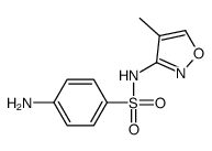 4-amino-N-(4-methyl-1,2-oxazol-3-yl)benzenesulfonamide Structure