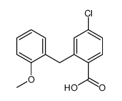 4-chloro-2-[(2-methoxyphenyl)methyl]benzoic acid结构式