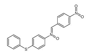 1-(4-nitrophenyl)-N-(4-phenylsulfanylphenyl)methanimine oxide Structure