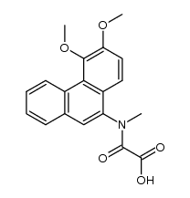 2-((5,6-dimethoxyphenanthren-9-yl)(methyl)amino)-2-oxoacetic acid结构式