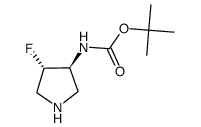 Trans-Tert-Butyl (4-Fluoro-3-Pyrrolidinyl)Carbamate Structure