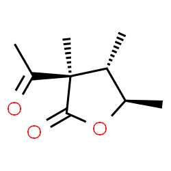 2(3H)-Furanone, 3-acetyldihydro-3,4,5-trimethyl-, (3alpha,4alpha,5beta)- (9CI)结构式