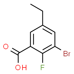 3-Bromo-5-ethyl-2-fluorobenzoic acid structure