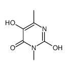 5-hydroxy-3,6-dimethyl-1H-pyrimidine-2,4-dione结构式