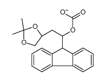 [2-[(4R)-2,2-dimethyl-1,3-dioxolan-4-yl]-1-(9H-fluoren-9-yl)ethyl] carbonate Structure