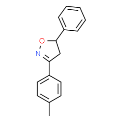 3-(4-Methylphenyl)-5-phenyl-2-isoxazoline结构式