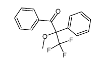 3,3,3-trifluoro-2-methoxy-1,2-diphenylpropan-1-one Structure