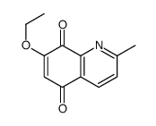 5,8-Quinolinedione,7-ethoxy-2-methyl-(9CI)结构式