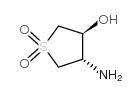 4-氨基-3-羟基四氢噻吩,1,1-二氧化物结构式