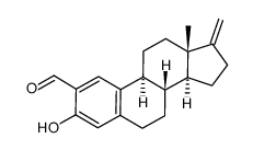3-hydroxy-17-methyleneestra-1,3,5(10)-trien-2-carboxaldehyde Structure