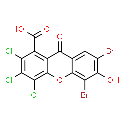 1-CARBOXYL-5,7-DIBROMO-6-HYDROXY-2,3,4-TRICHLOROXANTHONE picture