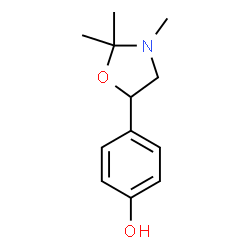 4-(2,2,3-Trimethyl-5-oxazolidinyl)phenol Structure