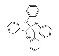1-Hydroxy-2,2,2-tris(phenylseleno)-1-phenylaethan Structure