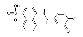 4-[2-(3,4-dioxocyclohexa-1,5-dien-1-yl)hydrazinyl]naphthalene-1-sulfonic acid Structure