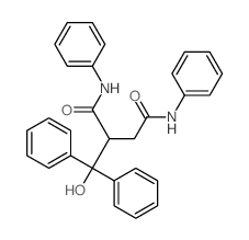 Butanediamide, 2-(hydroxydiphenylmethyl)-N1,N4-diphenyl- Structure