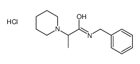 N-benzyl-2-piperidin-1-ylpropanamide,hydrochloride结构式