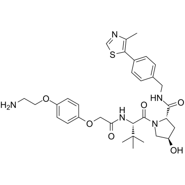 (S,R,S)-AHPC-O-Ph-PEG1-NH2 structure