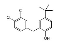 4-tert-butyl-2-[(3,4-dichlorophenyl)methyl]phenol Structure