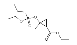 ethyl 2-((diethoxyphosphoryl)oxy)-2-methylcyclopropanecarboxylate结构式