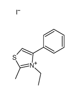 3-ethyl-2-methyl-4-phenyl-1,3-thiazol-3-ium,iodide Structure