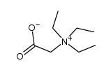 Triethylammoniumessigsaeure-betain Structure