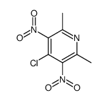 4-chloro-2,6-dimethyl-3,5-dinitropyridine结构式