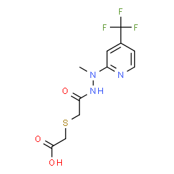 ACETIC ACID, [(CARBOXYMETHYL)THIO]-, 1-[2-METHYL-2-[4-(TRIFLUOROMETHYL)-2-PYRIDINYL]HYDRAZIDE] picture