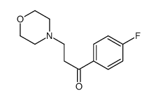 1-(4-fluorophenyl)-3-morpholin-4-ylpropan-1-one结构式