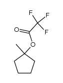 1-methylcyclopentyl trifluoroacetate Structure