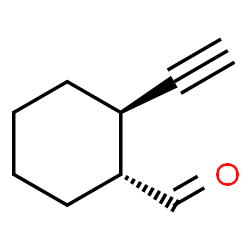 Cyclohexanecarboxaldehyde, 2-ethynyl-, (1R,2R)-rel- (9CI)结构式