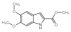 5,6-二甲氧基吲哚-2-甲酸甲酯结构式
