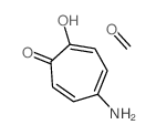 5-amino-2-hydroxy-cyclohepta-2,4,6-trien-1-one; formaldehyde结构式