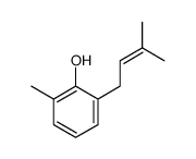 2-methyl-6-(3-methylbut-2-enyl)phenol Structure