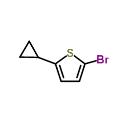 2-Bromo-5-(cycloprppyl)thiophene Structure