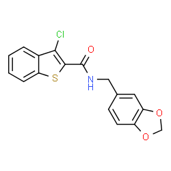 N-(benzo[d][1,3]dioxol-5-ylmethyl)-3-chlorobenzo[b]thiophene-2-carboxamide picture