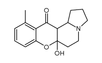 6a-hydroxy-11-methyl-1,2,3,5,6,6a,12a,12b-octahydro-chromeno[2,3-g]indolizin-12-one结构式