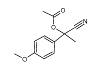 1-cyano-1-(4-methoxyphenyl)ethyl acetate Structure