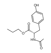 N-acetyl-L-tyrosine propyl ester结构式