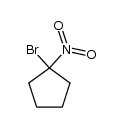 1-bromo-1-nitrocyclopentane结构式