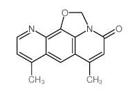 2H,4H-Oxazolo[5,4,3-ij]pyrido[3,2-g]quinolin-4-one, 6,8-dimethyl-结构式