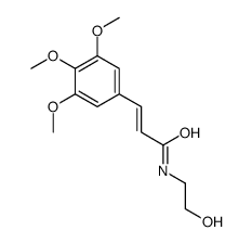 N-(2-Hydroxyethyl)-3-(3,4,5-trimethoxyphenyl)propenamide Structure