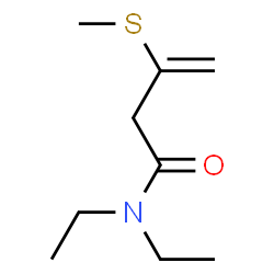 3-Butenamide,N,N-diethyl-3-methylthio- (8CI) structure